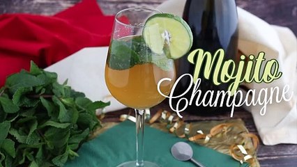 Mojito royal au champagne