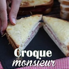 Croque-monsieur gourmands à la béchamel