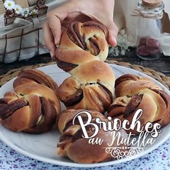 Brioches tressées au nutella