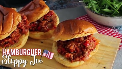 Hambúrguer estilo sloppy joes