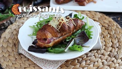 Croissants au jambon et au fromage