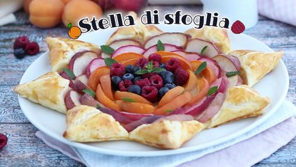 Stella di sfoglia con frutta fresca
