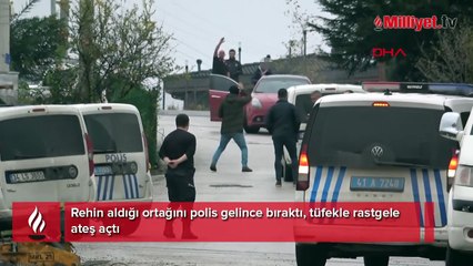 Kentte polisi alarma geçiren rehine krizi