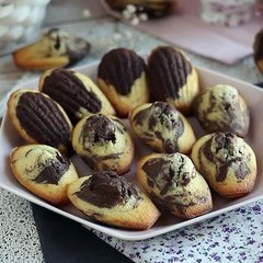 Receita de Madeleines de Mármore 🍫 - Lanche Delicioso e Irresistível