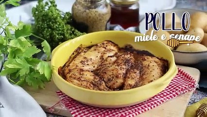 Pollo al forno con miele e senape
