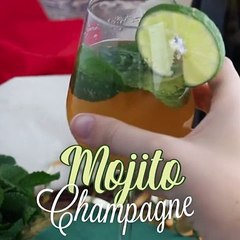 Mojito royal con champagne
