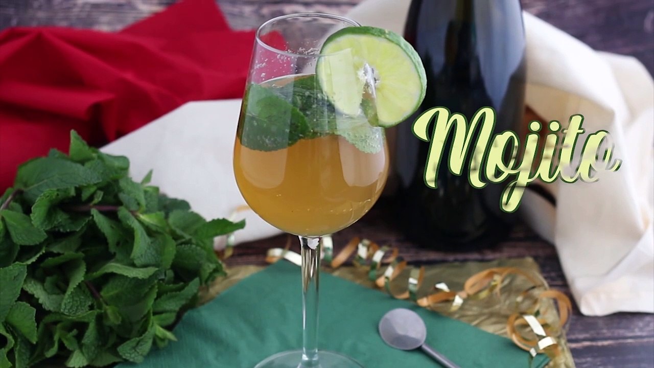 Mojito royal con champagne