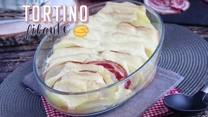 Tortino di patate con scamorza e pancetta