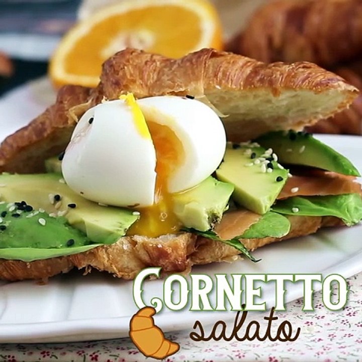 Cornetti salati stile brunch