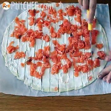 Sapins feuilletés aux deux saumons