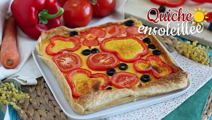 Quiche carottes poivrons tomates