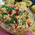 Tagliatelle con feta e pomodorini - baked feta pasta