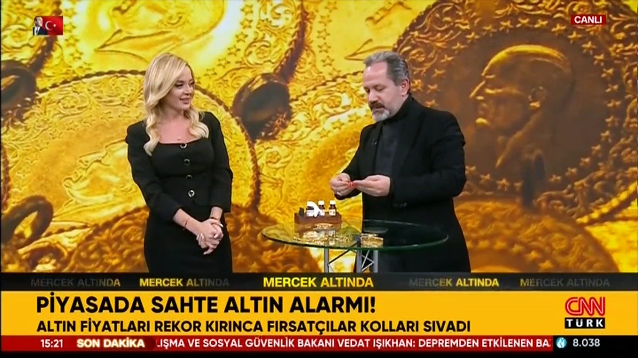 Gerçek ve sahte altın arasındaki farklar: Canlı yayında 'altın' testi!