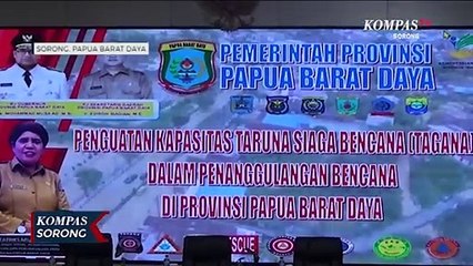 Taruna Siaga Bencana di Papua Barat Daya Ikut Latihan Peningkatan Kapasitas