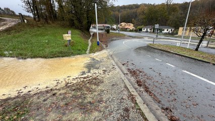 VIDÉO - Fortes pluies en Dordogne : un "ruisseau" se forme dans leur jardin