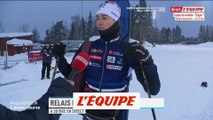 Perrot remplace E. Claude dans le relais - Biathlon - CM (H)