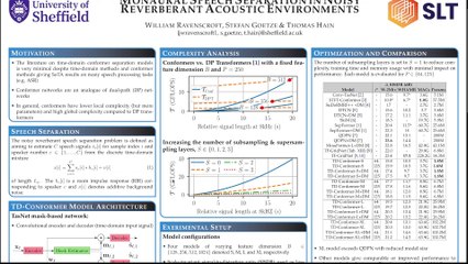On Time Domain Conformer Models for Monaural Speech Separation in Noisy Reverberant Acoustic Environments