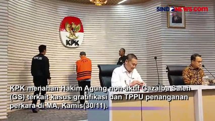 Terlibat Dugaan Gratifikasi dan TPPU, KPK Tahan Hakim Agung Gazalba Saleh