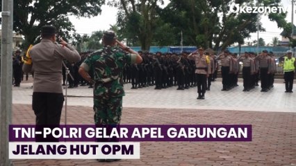 Descargar video: Jelang HUT OPM, TNI-Polri Gelar Apel Gabungan dan Petakan Daerah Rawan Gangguan