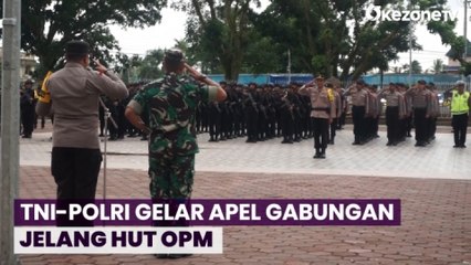 Jelang HUT OPM, TNI-Polri Gelar Apel Gabungan dan Petakan Daerah Rawan Gangguan
