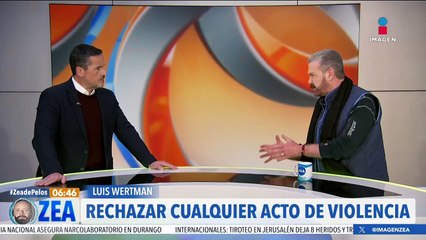 Rechazar cualquier acto de violencia para vivir en paz: Luis Wertman