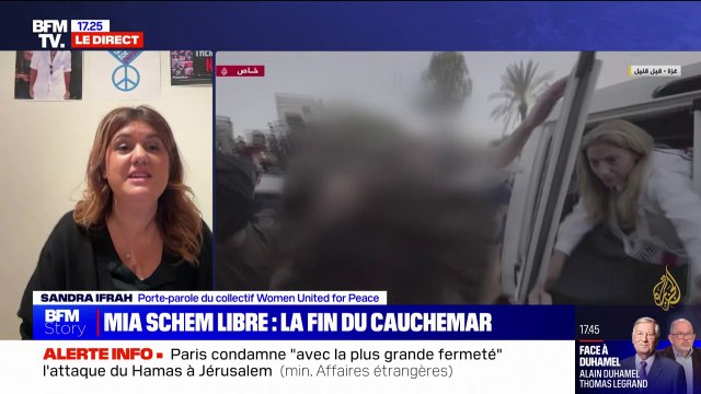 Libération de Mia Schem: C'est un moment absolument exceptionnel , pour Sandra Ifrah (porte-parole du collectif Women United for Peace )
