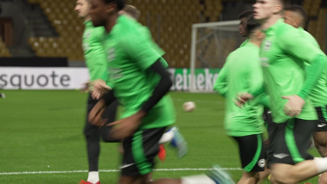 Brighton train ahead of UEFA Europa league clash with AEK Athens