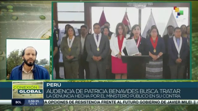 La fiscal peruana Patricia Benavides pidió reprogramar su audiencia penal