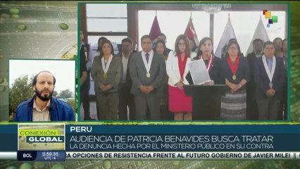 La fiscal peruana Patricia Benavides pidió reprogramar su audiencia penal