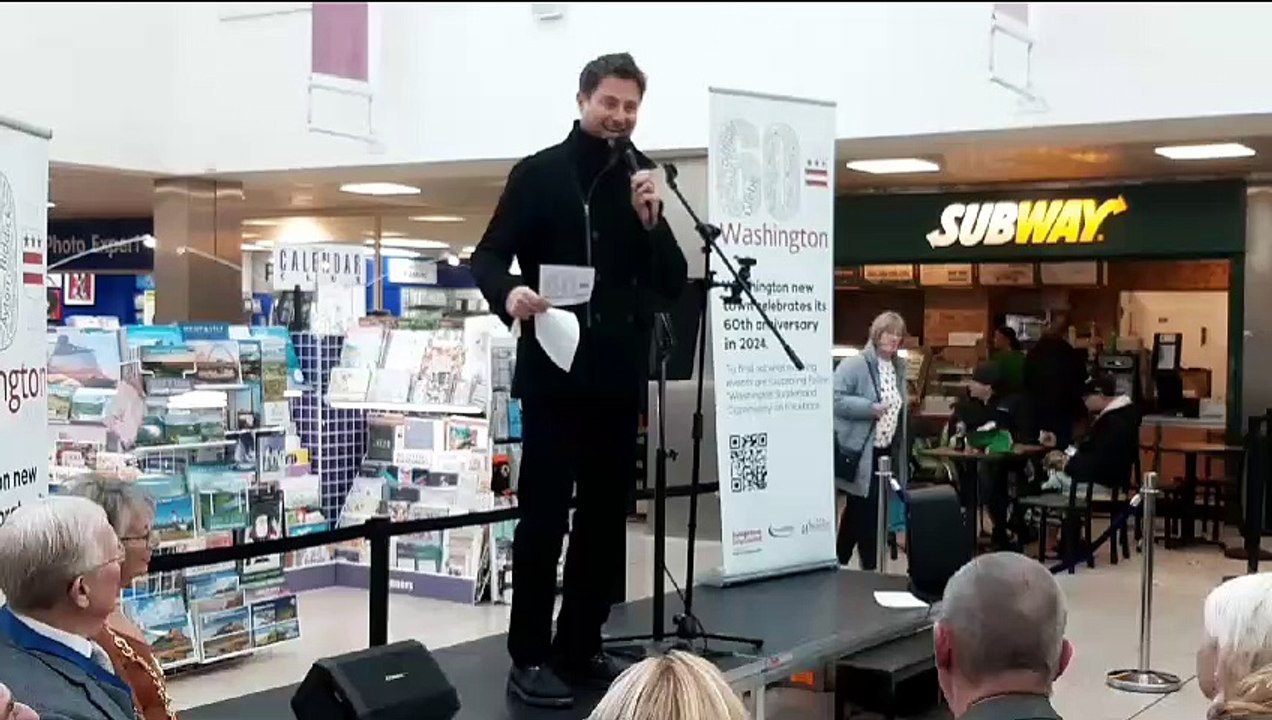 George Clarke returns to Washington to launch design challenge as part of town's 60th birthday celebrations