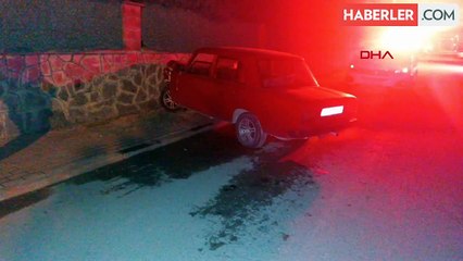 İnegöl'de alkollü sürücü istinat duvarına çarptı