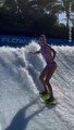 Ivanka Trump shows off her abs and surfing skills on fake wave