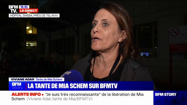 C'est la plus belle journée que j'ai vécue ces deux derniers mois : La tante de Mia Schem réagit sur BFMTV à la libération de sa nièce par le Hamas