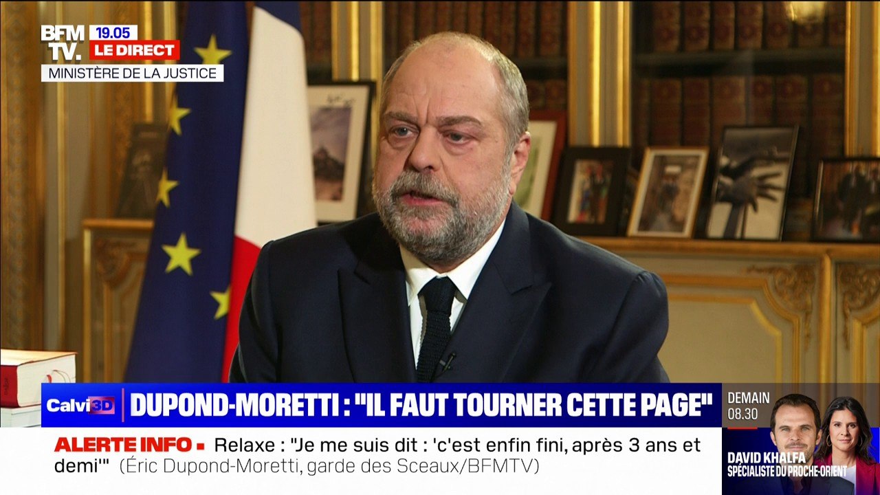 Éric Dupond-Moretti après avoir été relaxé: "Mon état d'esprit aujorud'hui, c'est qu'il faut tourner cette page"