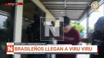 Brasileños llegan al aeropuerto Viru Viru para ser trasladados al penal de Chonchocoro