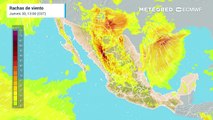 Temporal frío, con lluvias dispersas y vientos fuertes en el Noroeste y Norte del territorio mexicano