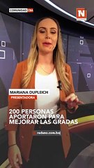 200 personas aportaron para mejorar las gradas