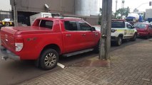Motorista de caminhonete Ford Ranger é multado após estacionar de forma irregular no Centro