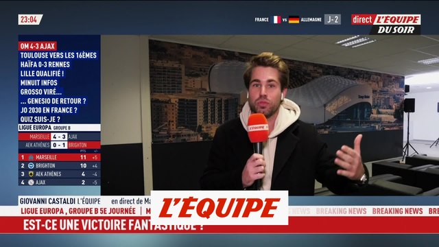 Marseille bat l'Ajax grâce à un triplé d'Aubameyang - Foot - C3