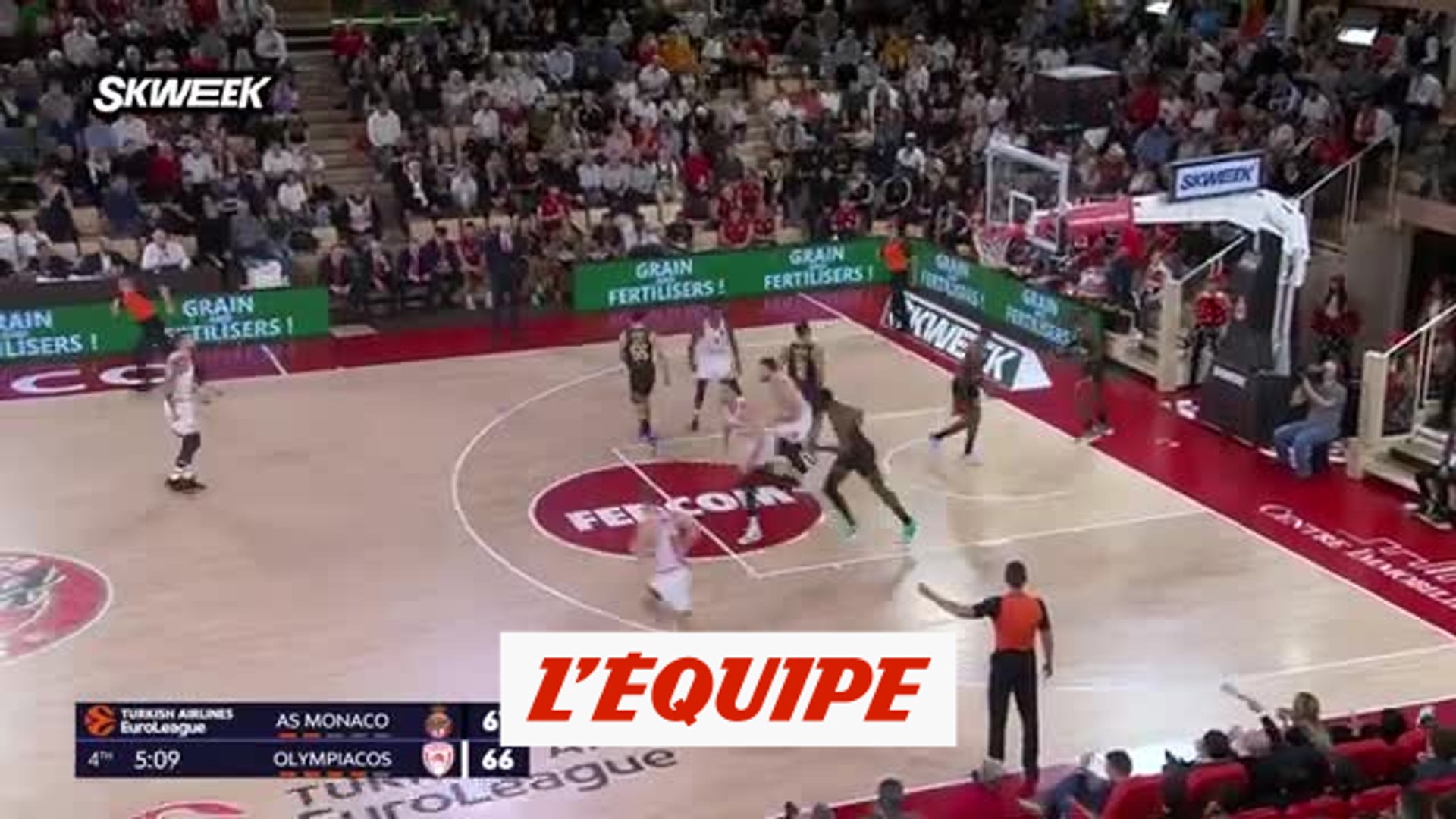 Le résumé de Monaco-Olympiakos - Basket - Euroligue (H) - Vidéo Dailymotion