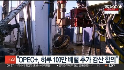 OPEC 플러스, 하루 100만배럴 추가 감산 합의