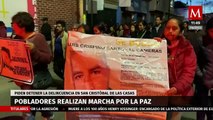 Pobladores realizan marchan por la paz en San Cristóbal de las Casas