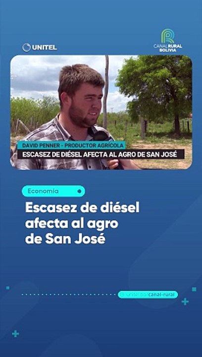 Escasez de diésel afecta al agro de San José