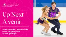 Junior Ice Dance Rhythm Dance / Danse Sur Glace Junior Danse Rythmique - Rink B - 2023-2024 Junior/Senior Skate Canada Challenge / Défi Patinage Canada