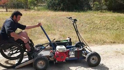 The Magic Carpet buggy in full flight