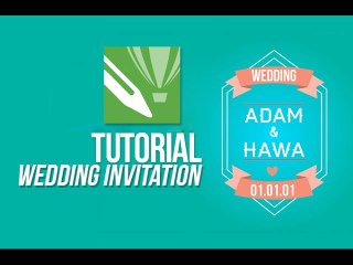 Tutorial corel draw wedding invitation
