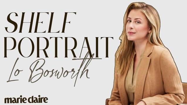 Love Wellness Founder Lo Bosworth Gives A Tour of Her Tiny Yet Mighty NYC Library | Shelf Portrait | Marie Claire