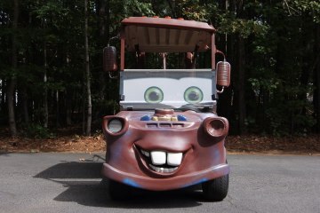 Disney Fan Builds Pixar’s ‘Mater’ From Golf Cart | Ridiculous Rides