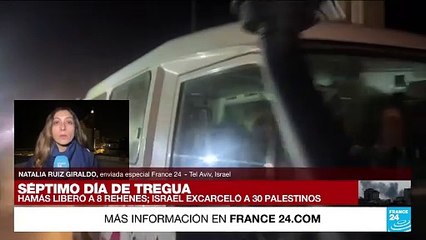 Скачать видео: Informe desde Jerusalén: Hamás liberó ocho rehenes; Israel excarceló a 30 palestinos