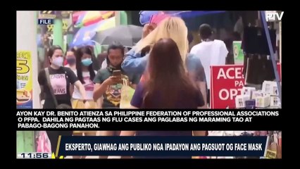 Eksperto, hinikayat ang publiko sa pagsuot ng facemask